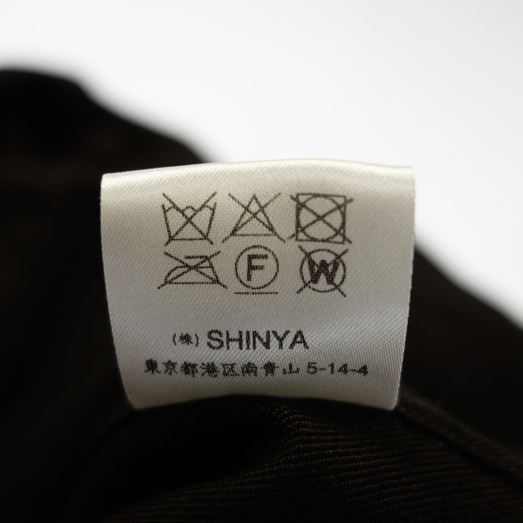 Good condition ◆ Shinya button shirt wool x silk men's black size 3 shinya official [AFB31] 