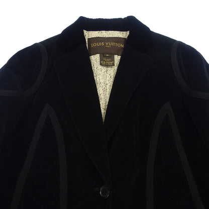 Very good condition ◆ Louis Vuitton Tailored Jacket Cotton Women's Black 36 Louis Vuitton [AFB16] 