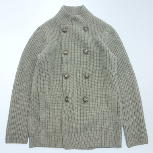 Brunello Cucinelli Button Cardigan Double Jacket Cashmere Blend Men's Gray 46 BRUNELLO CUCINELLI [AFB44] [Used] 