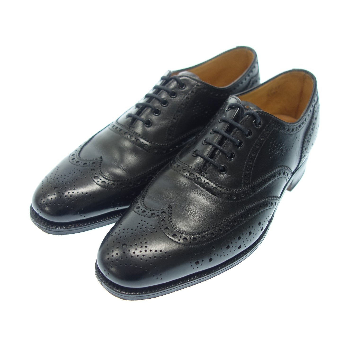 Good condition ◆ Edward Green Full Brogue EDWARD GREEN Men's Black [AFC47] 