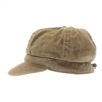 双 RRL 帽子 Casquette 亚麻棕色尺寸 L RRL [AFI20] [二手] 