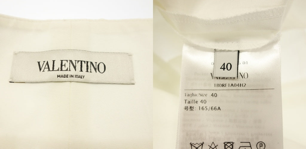 美品◆ヴァレンティノ ルブラン ショートパンツ レディース ホワイト サイズ40 VALENTINO LE BLANC【AFB42】