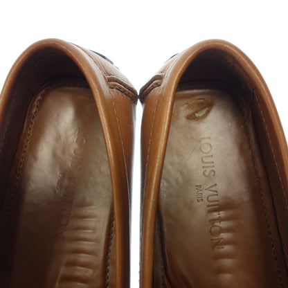 Used ◆Louis Vuitton Leather Loafer LV Hardware Gold Hardware FA0047 Men's Brown Size 10 LOUIS VUITTON [AFC22] 