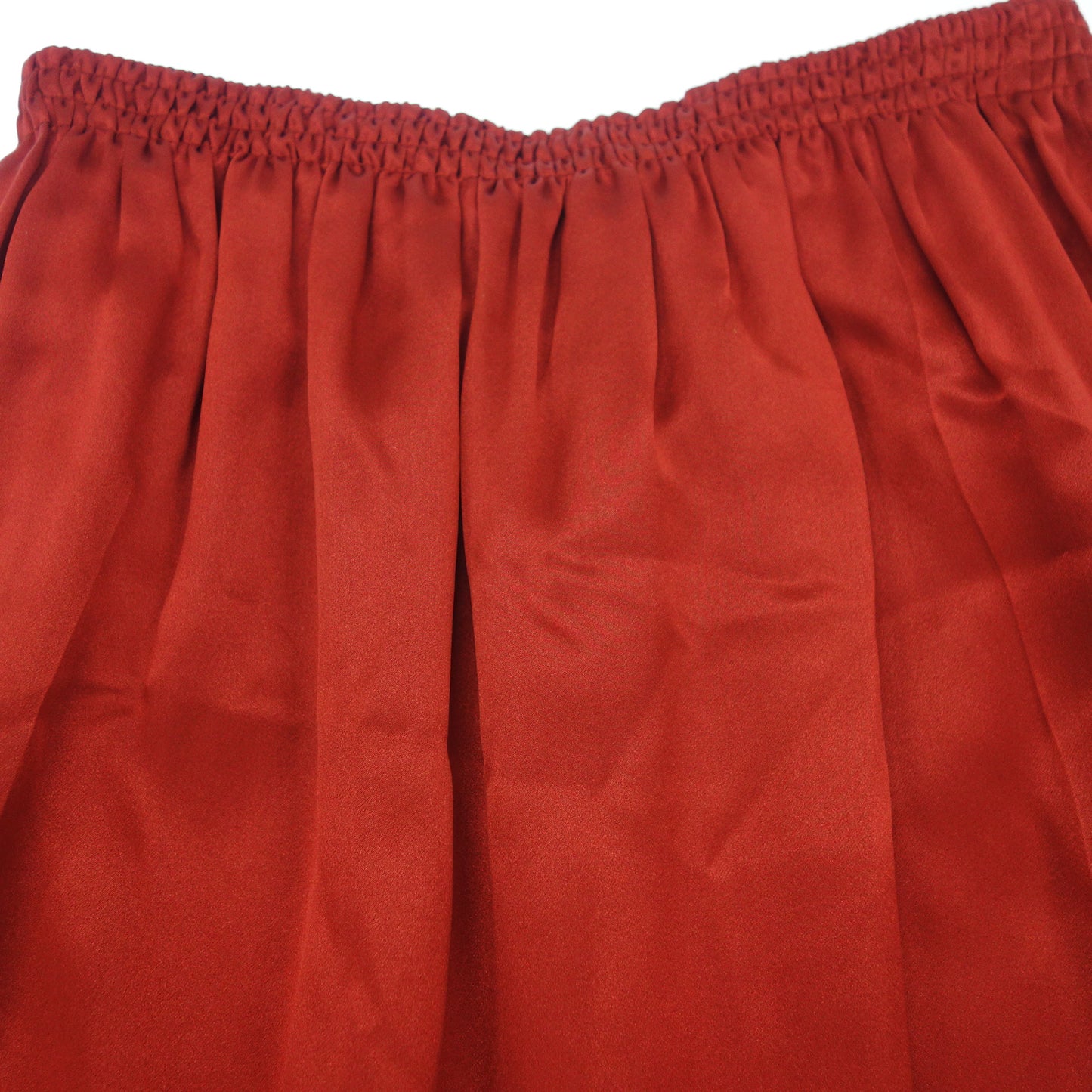 Good condition ◆ Celine skirt Phoebe period pleated silk ladies red size 36 CELINE [AFB45] 