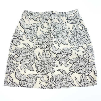 Good condition ◆ Balenciaga Mini Skirt 2013 All Over Pattern Women's White 36 BALENCIAGA [AFB22] 