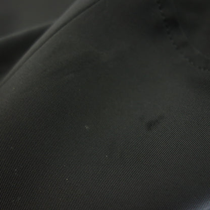 美品◆プラダ ジャケット ジップアップ ストレッチ素材 ブラック サイズL メンズ PRADA【AFB43】