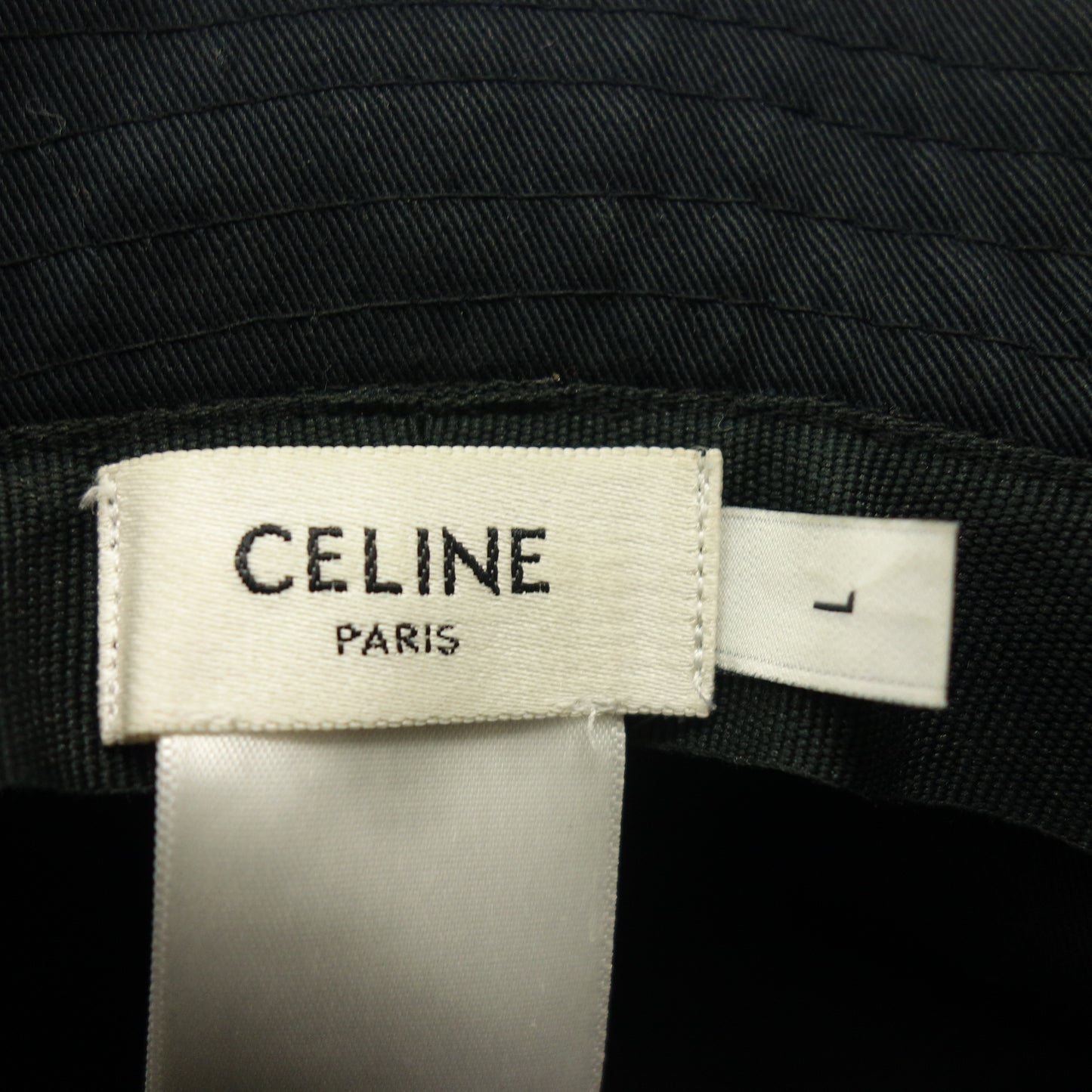 Used ◆ Celine Bucket Hat Hat Logo 2AU5B968P Black Size L CELINE [AFI21] 