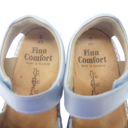 状况良好◆Finn Comfort 凉鞋皮革女式蓝色 4.5 码 FINN COMFORT [AFC36] 