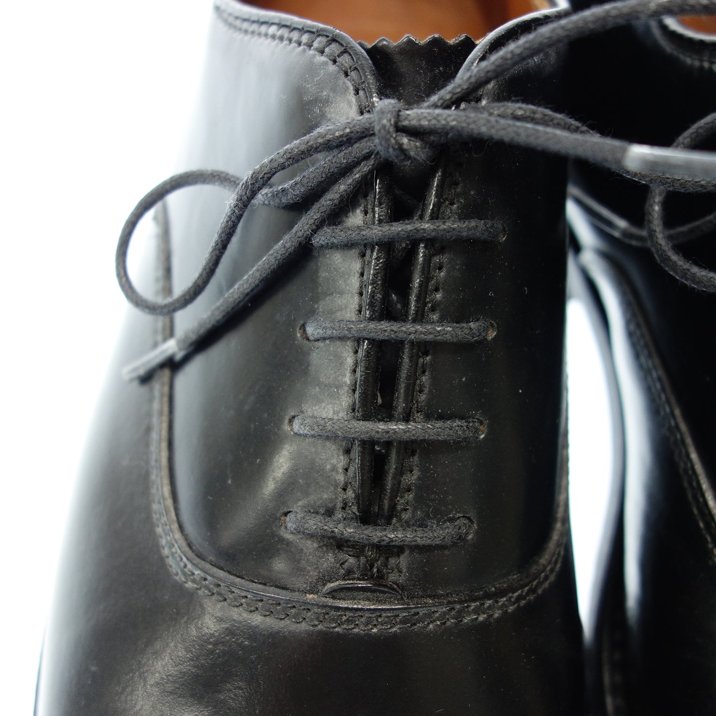 Good Condition◆Alden Leather Shoes Plain Toe 9341 Cordovan Men's Black Size 6.5 ALDEN [AFD3] 