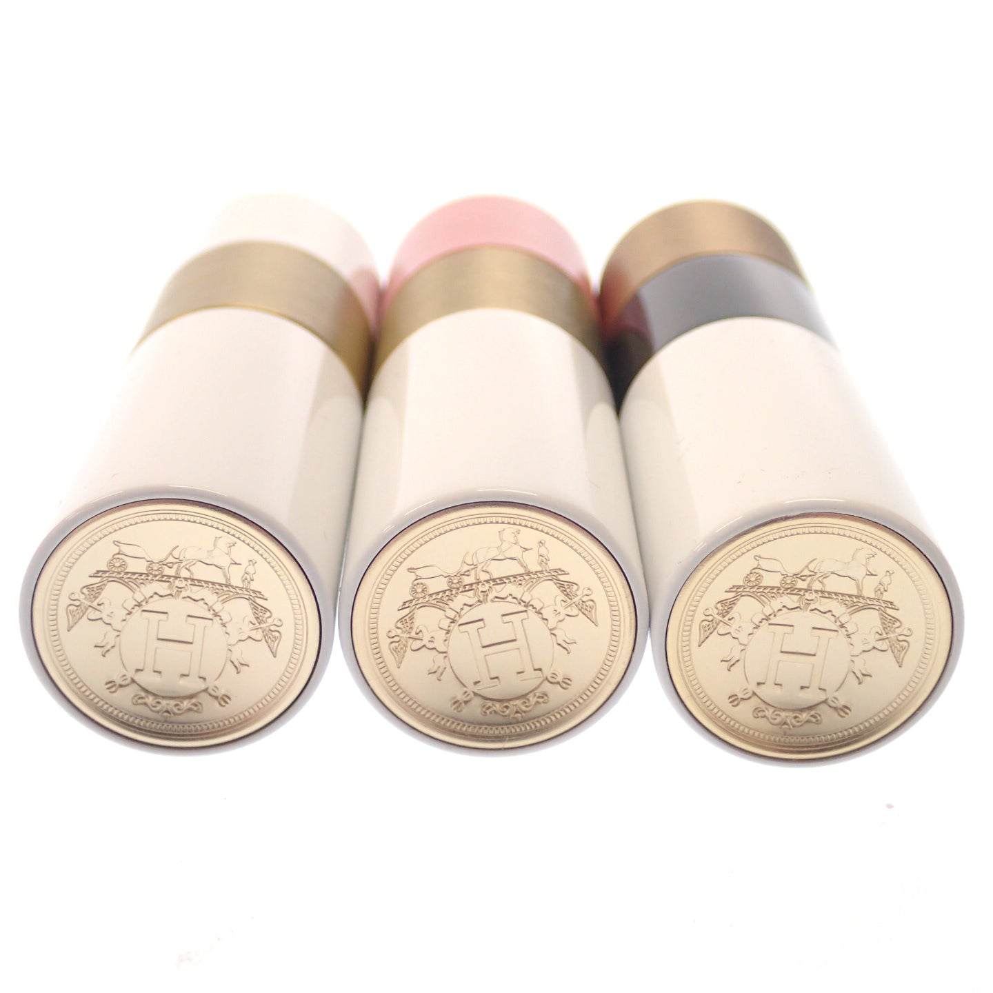 Used ◆Hermes Rouge &amp; Lip Balm &amp; Tinted Lip Balm 3 Set COLLECTION LA BEAUTE HERMES [AFI17] 