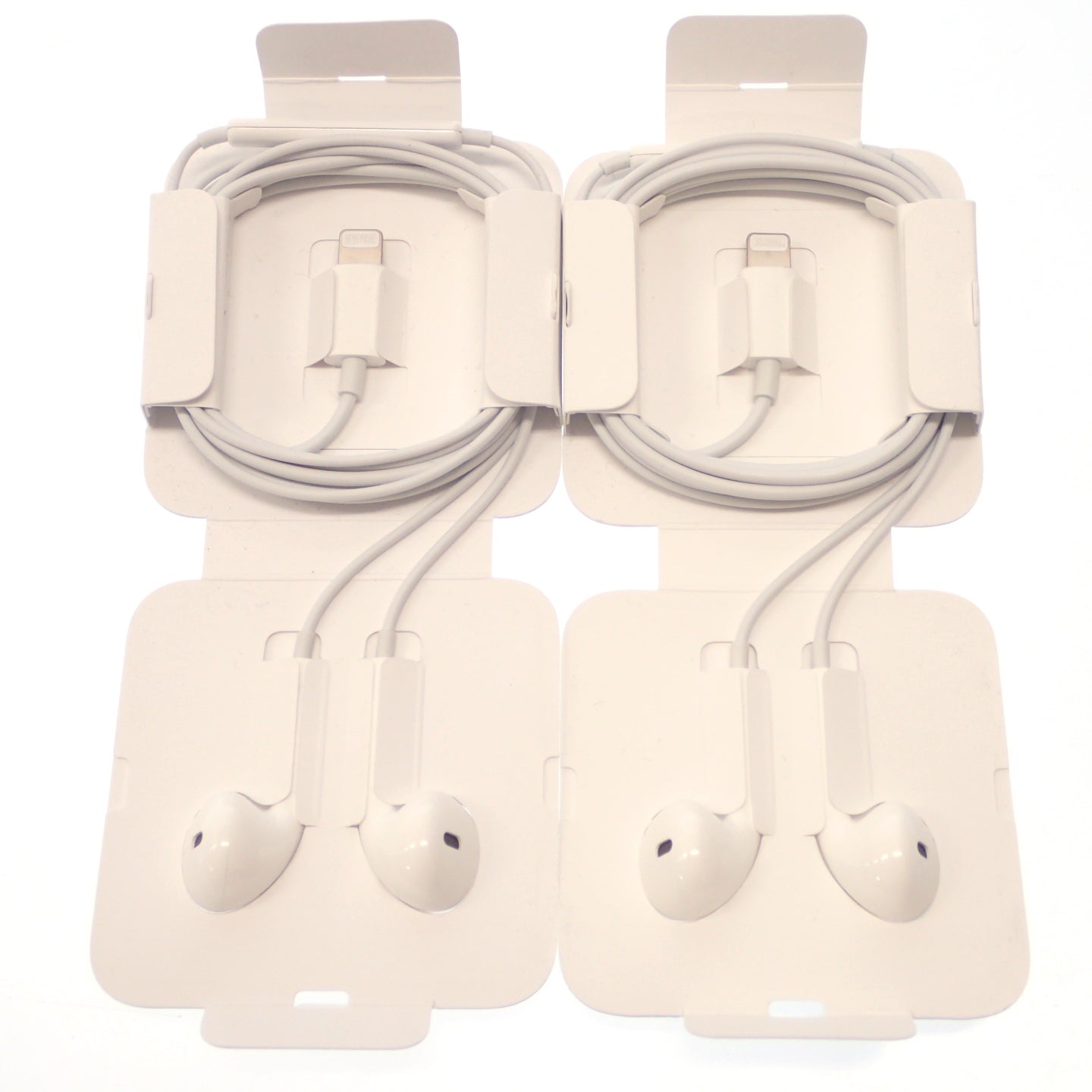 Like new◆Apple iPhone EarPods earphones Lightning genuine 2 piece set [AFI10] 