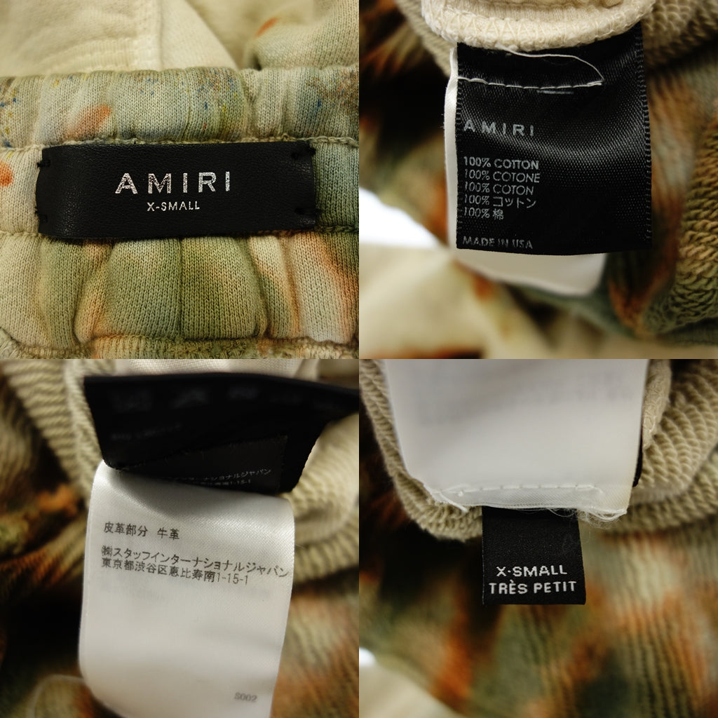 Good condition ◆ AMIRI sweatpants all over pattern cotton men's multi-color size XS AMIRI [AFB2] 