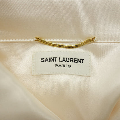 Used ◆Saint Laurent long sleeve blouse silk 609404 ladies beige size 36 SAINT LAURENT [AFB17] 