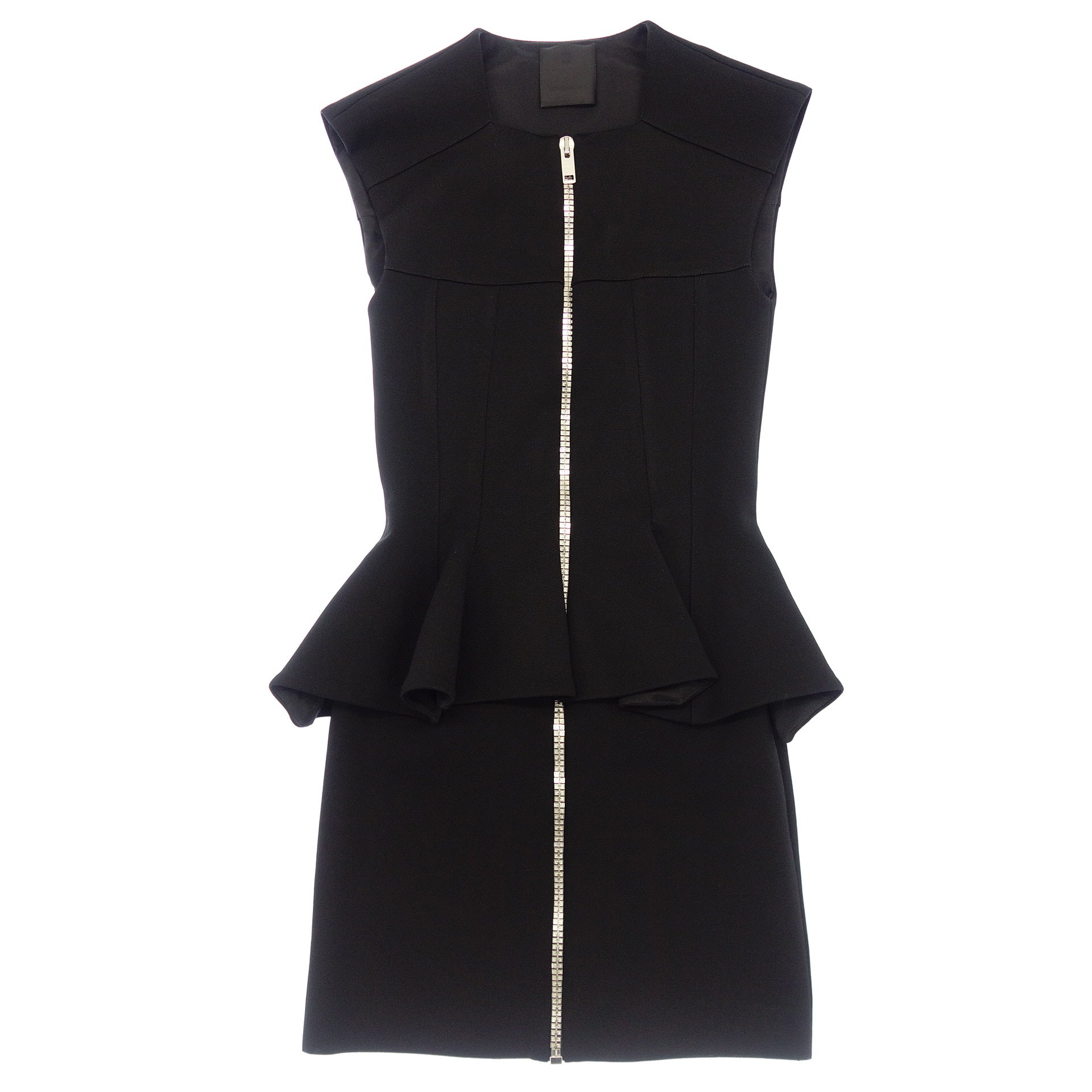 売れ筋がひ！ ◇ condition Good Givenchy Zip Logo Sleeveless Peplum Dress ジャケット・アウター