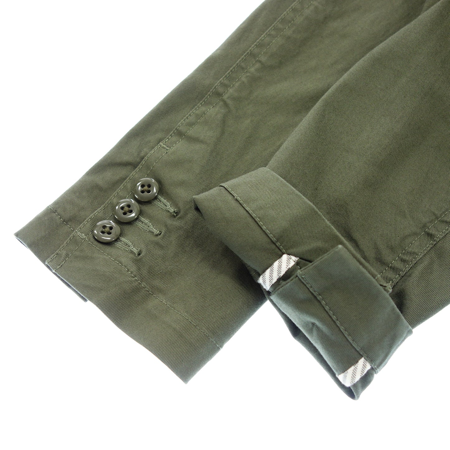 Used ◆ BEAMS 2B Jacket 11-16-1072 Cotton Stretch Men's Olive BEAMS [AFB24] 