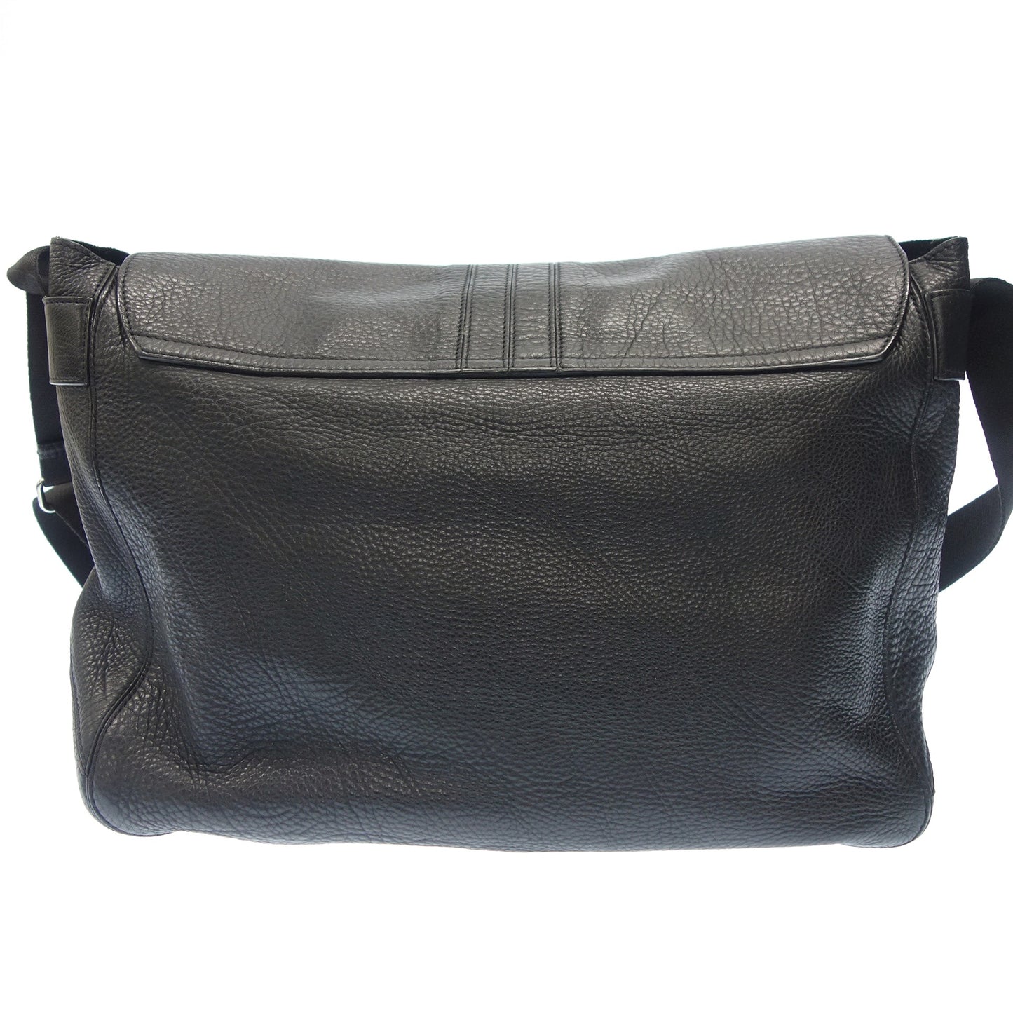 TOD'S Shoulder Bag Grained Leather Black TOD'S [AFE12] [Used] 