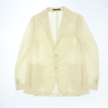 Used ◆TAGLIATORE 2B Tailored Jacket 100% Wool Men's White Size 48 TAGLIATORE [AFB35] 