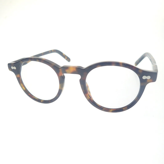 極美品◆モスコット ミルゼン 眼鏡 めがね べっ甲柄 茶系 44□22-145 箱付き MOSCOT MILTZEN【AFI18】