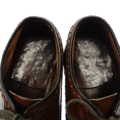 二手 Church's 皮鞋 Grafton Wingtip 抛光 Binder 男式棕色 6.5 码 Church's [AFC36] 