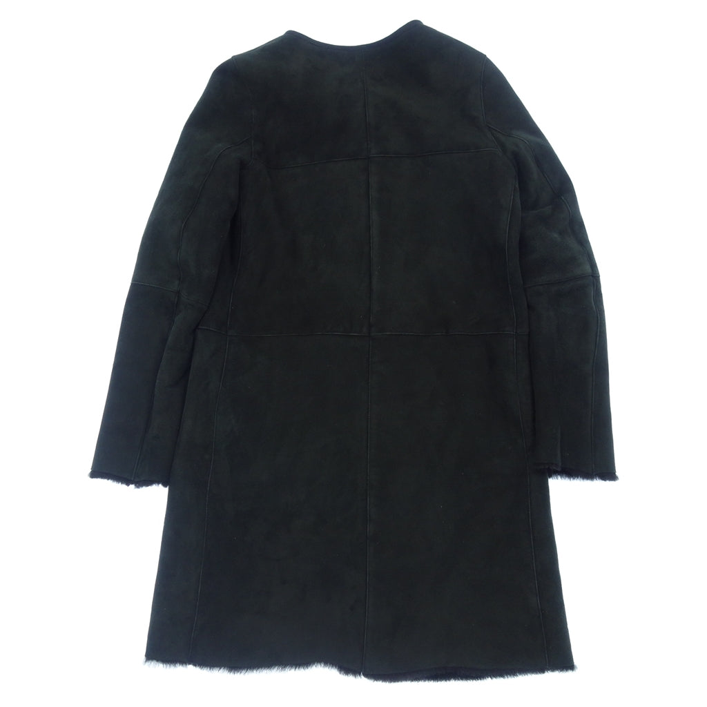 Good condition ◆Genevieve Coat Real Sheepskin Coat Women's Green 1 JENEVIEVE [AFA15] 