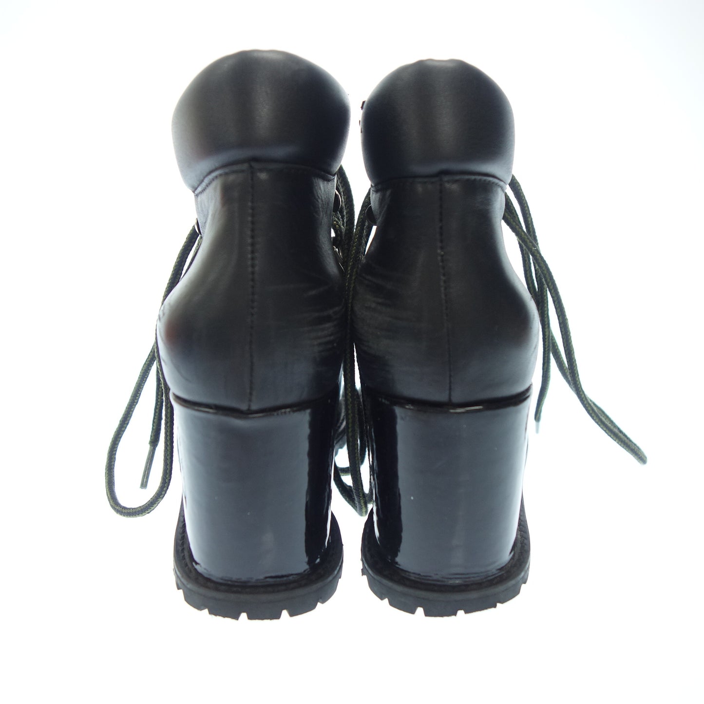 Sacai Leather Sandals Military Vibram Sole Women's Black 38 Sacai [AFC33] [Used] 