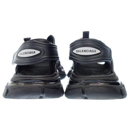 Good Condition ◆ Balenciaga Leather Sandals Track Sandal Velcro 617542 Men's 25 Black BALENCIAGA [AFC6] 