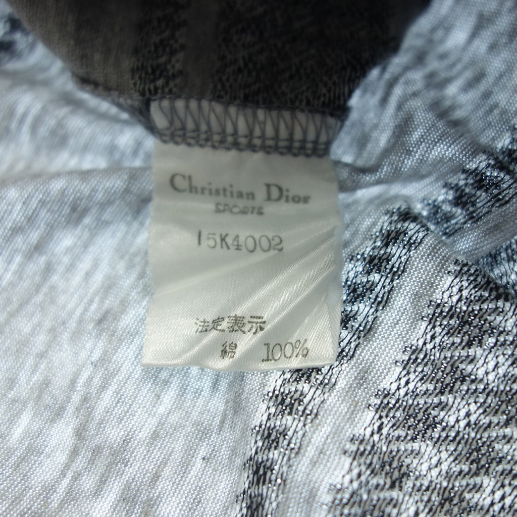 Good Condition◆Christian Dior Long Sleeve Tops Patch All Over Pattern Women's M Gray Christian Dior [AFB42] 