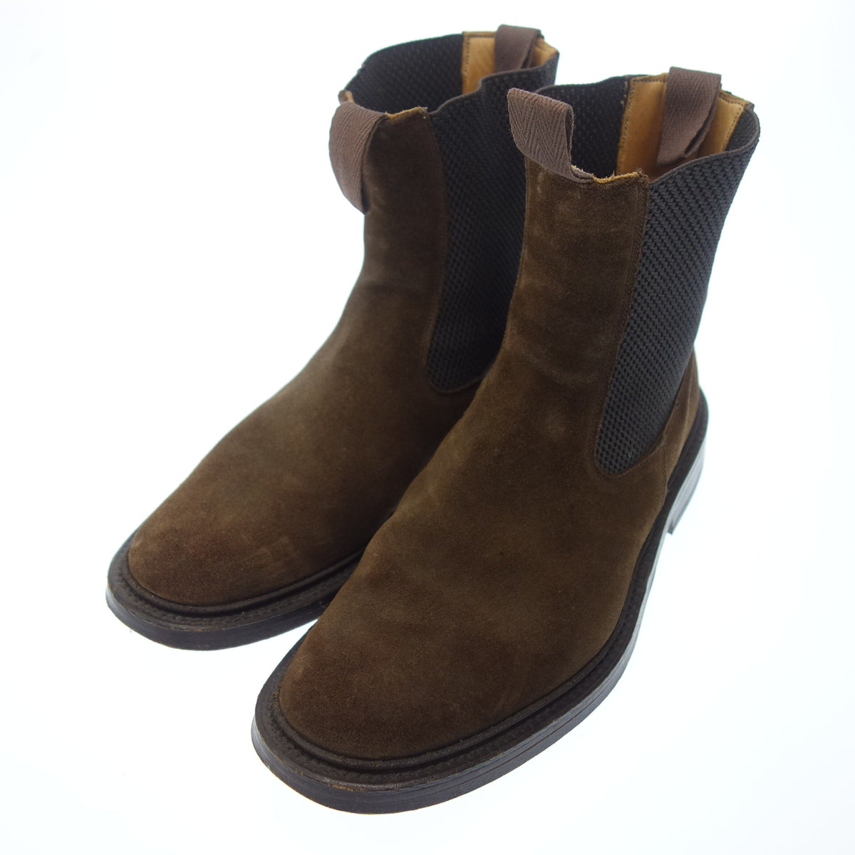 トリッカーズ サイドゴアブーツ スエードレザー STEPHEN メンズ 8.5 茶 