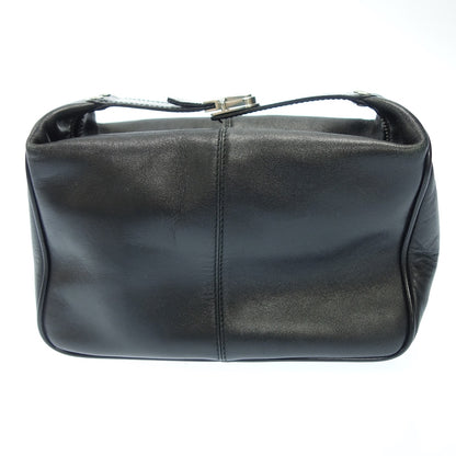 Used ◆Tod's Pouch Bag Black TOD'S [AFE2] 