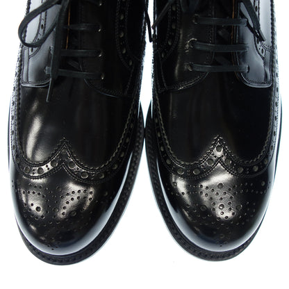 Like new◆Scotch grain leather shoes I-0555 Wingtip Imperial Isetan Men's Black Size 26cm SCOTCH GRAIN [AFC19] 