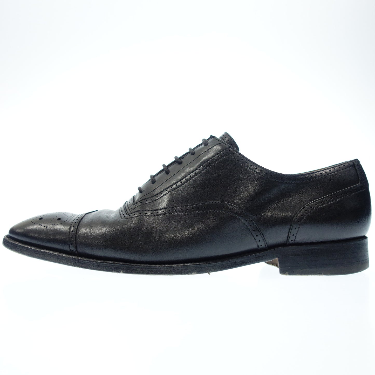 Used ◆Hermes brogue shoes men's 41 black HERMES [AFC48] 