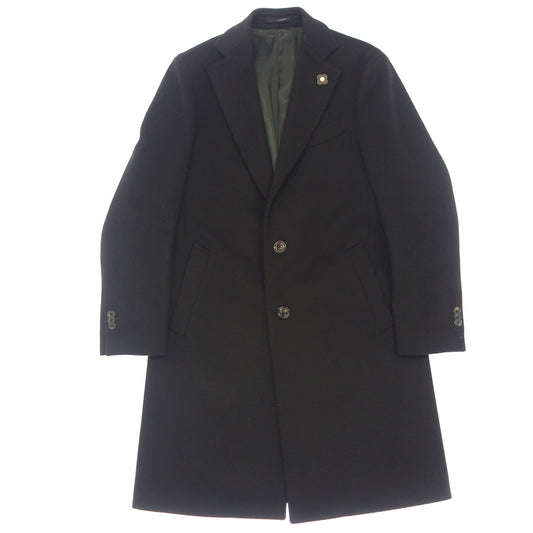 状况良好◆Lardini Field Chester 大衣 CO.1403 男式 46 码 7REG 黑色 国内正品 LARDINI [AFB15] 