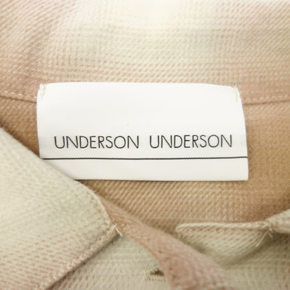 極美品◆アンダーソン アンダーソン ワンピース オンブレチェック レディース ピンク系 F UNDERSON UNDERSON【AFB32】