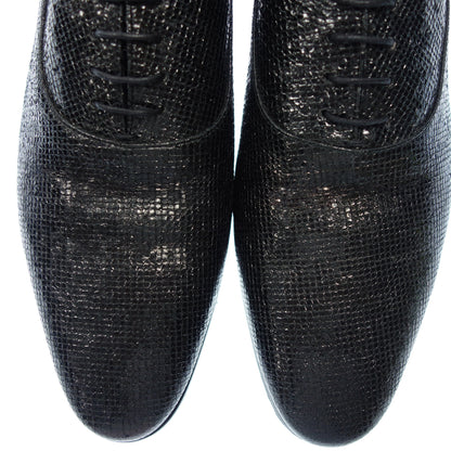 Very good condition◆Saint Laurent leather shoes lame glitter men's 41 black SAINT LAURENT [AFD7] 