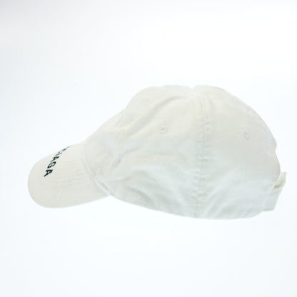 Balenciaga Baseball Cap Logo White BALENCIAGA [AFI22] [Used] 