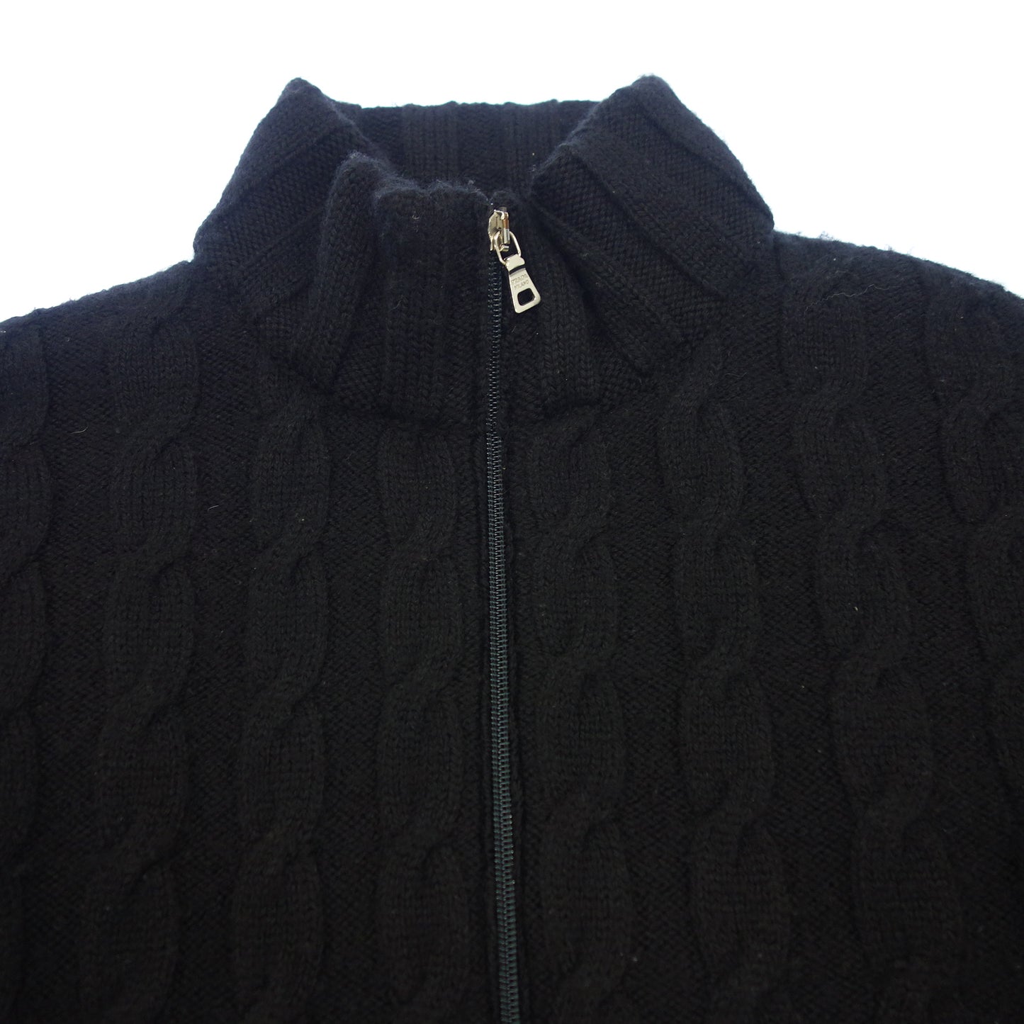 Used ◆Prada knit jacket wool men's black size 50 PRADA [AFB18] 