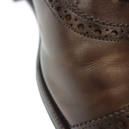 Good Condition ◆ Edward Green Leather Shoes Semi Brogue Cadogan Dark Brown Size 7F 202 Last EDWARD GREEN [LA] 