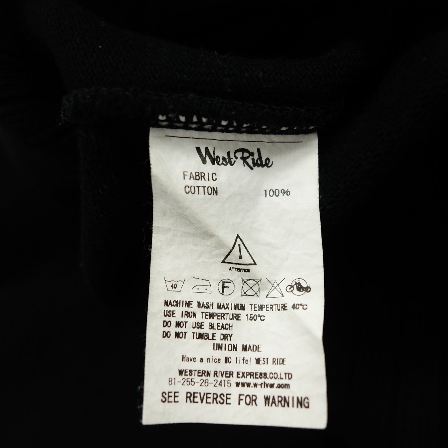 Used ◆Westride Sweatshirt Half Zip Men's 36 White x Black WESTRIDE CYCLETOGS [AFB11] 