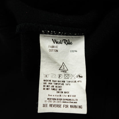 Used ◆Westride Sweatshirt Half Zip Men's 36 White x Black WESTRIDE CYCLETOGS [AFB11] 