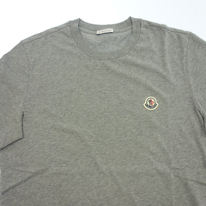 Like new◆Moncler Short Sleeve T-shirt Logo Patch Cotton Men's Gray Size M C-SCOM-22-63901 MONCLER [AFB12] 