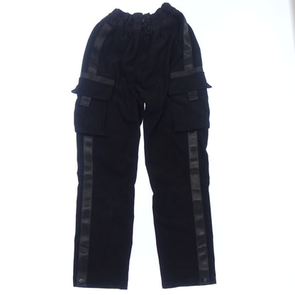 Very good condition ◆ SUPER THANKS Sideline Cargo Pants Elastic Waist Men's Size L Black SUPER THANKS [AFB44] 