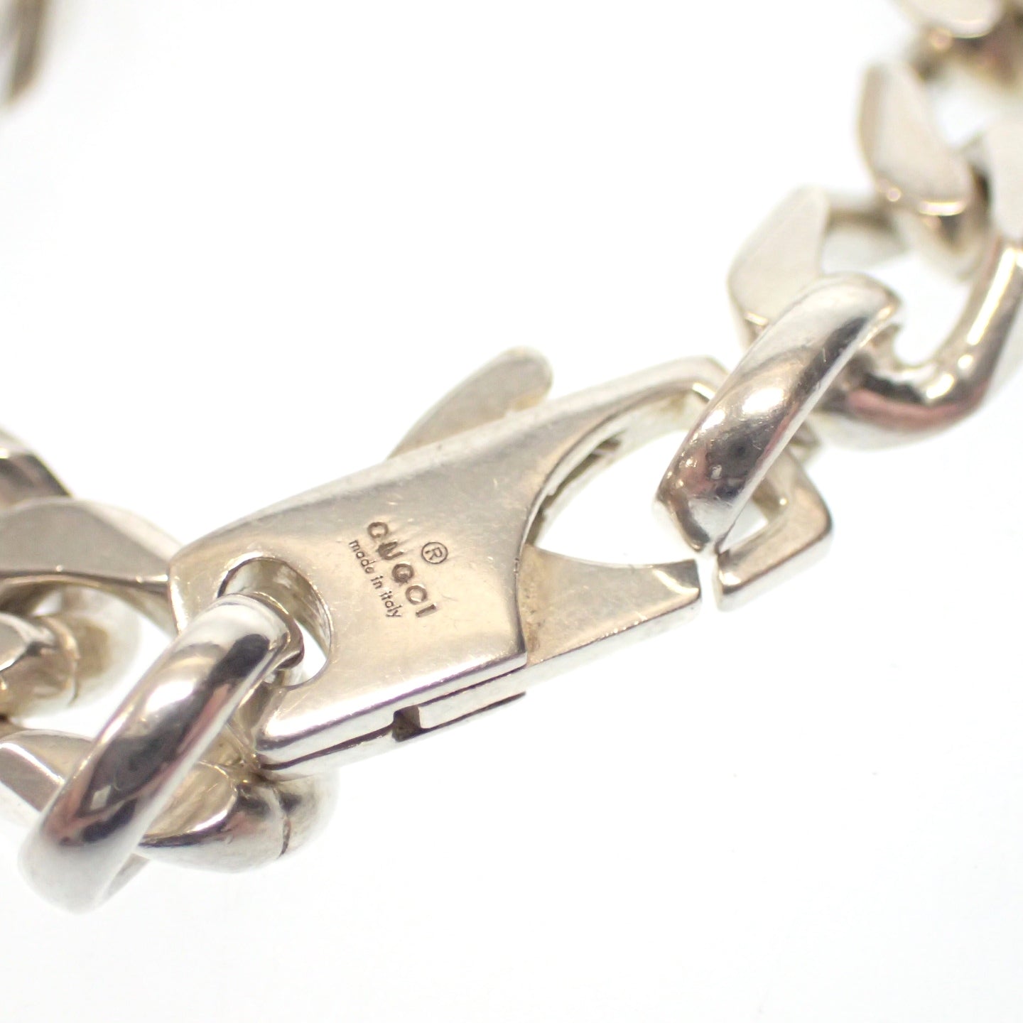 Good condition ◆ Gucci Bracelet G Hardware Chain SV925 Silver Size 17 GUCCI [LA] 