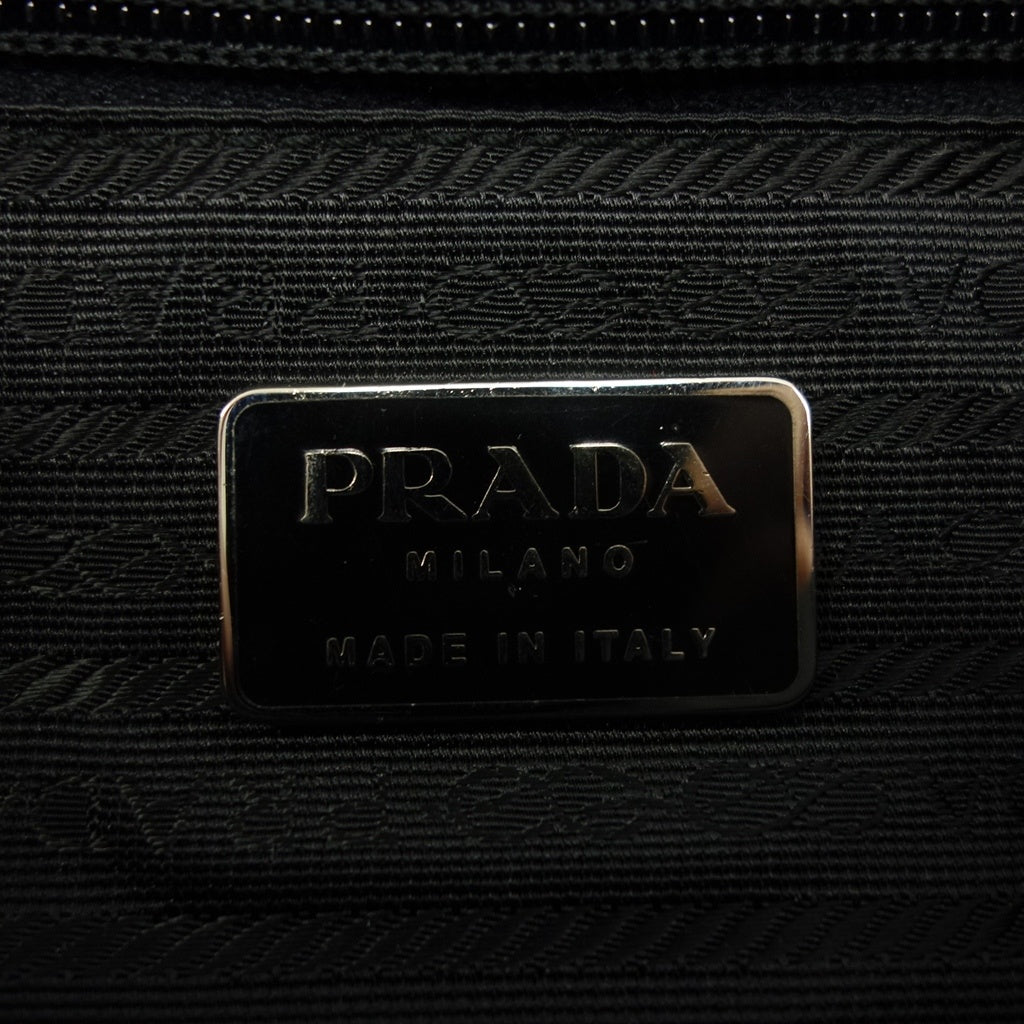 美品◆プラダ トートバッグ テスートナイロン ブラック PRADA【AFE2】