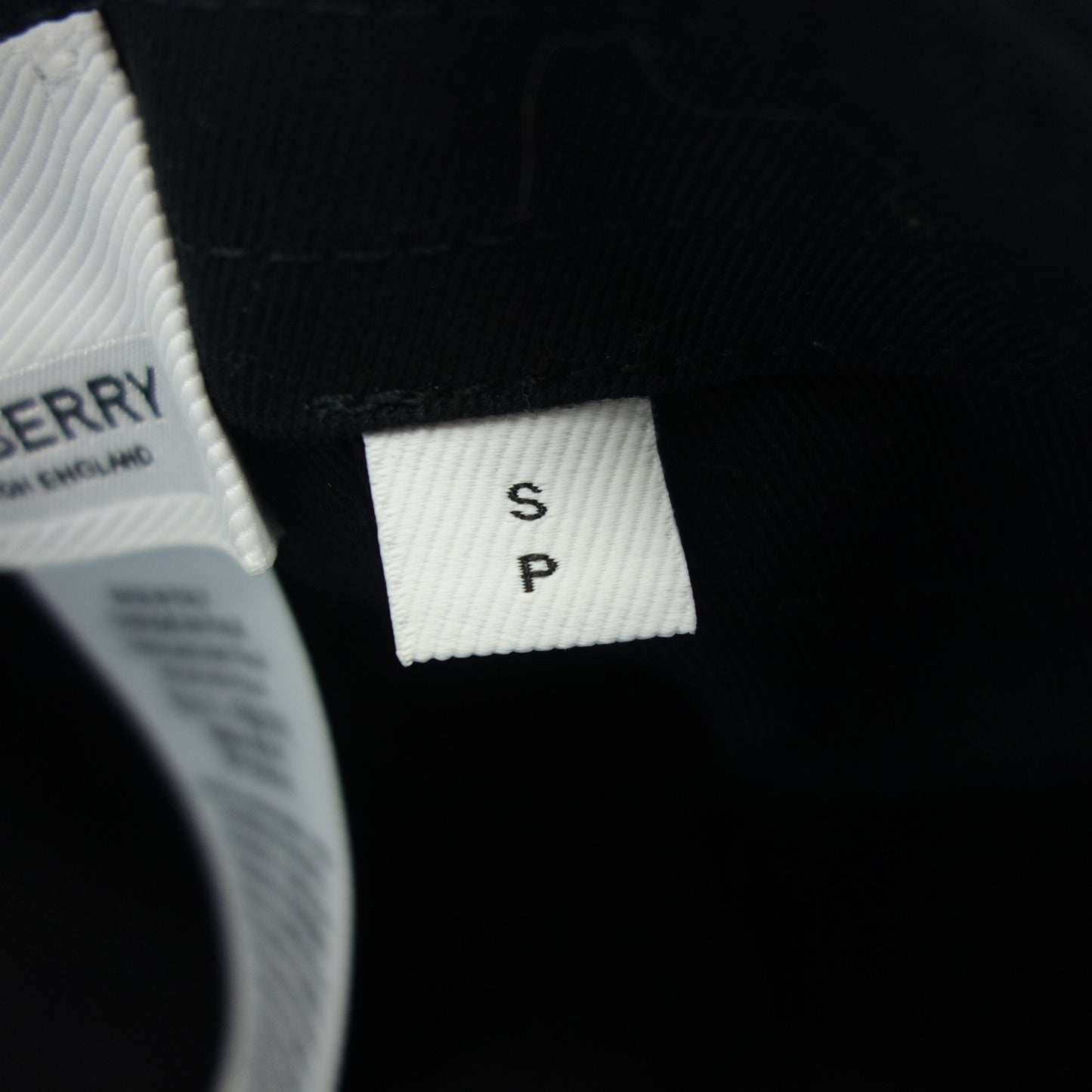Burberry 棒球帽 尼龙徽标 黑色 BURBERRY [AFI22] [二手] 