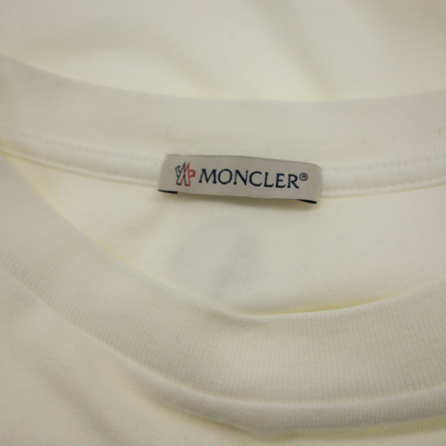 状况良好◆Moncler 带口袋棉质 T 恤 2019 男式 M 码 白色 MONCLER MAGLIA [AFB3] 