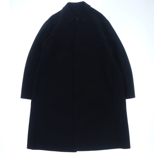 Giorgio Armani Stainless Steel Collar Coat Men's 54 Black GIORGIO ARMANI [AFB45] [Used] 