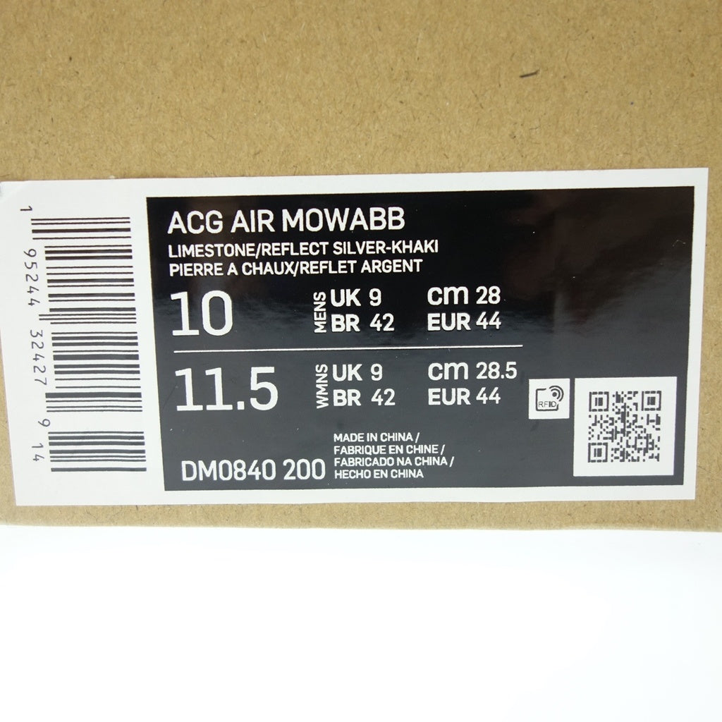 Like new ◆ Nike ACG sneakers Air Mowabb high cut DM0840-200 Men's 28cm  Beige NIKE AIR MOWABB [AFD14]