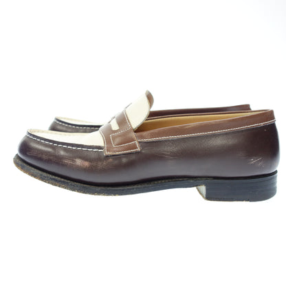 Used ◆JM Weston Signature Loafer 180 Bicolor Men's Brown x White 4D JMWESTON [AFD5] 