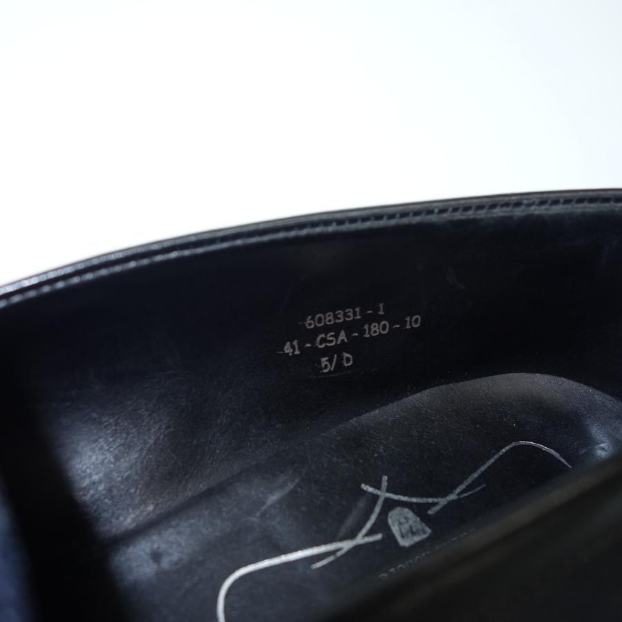 Good condition◆JM Weston coin loafer combination 180 5.5D men's black navy JMWESTON [LA] 