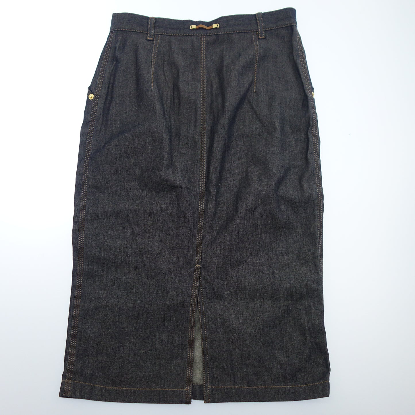 Good condition ◆ Gucci denim skirt navy size 38 ladies GUCCI [AFB6] 